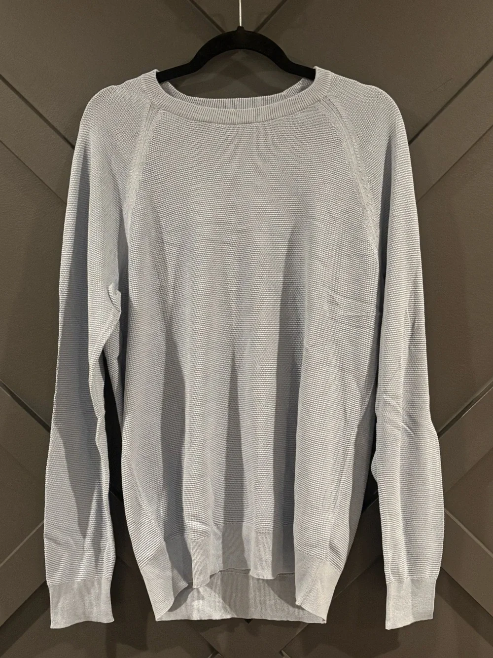 J. Crew Men's Crewneck Sweater in Pale Blue